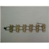 Image 1 : STERLING SILVER AND IVORY BRACELET - 7" BRA