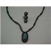 Image 1 : NATIVE AMERICAN STERLING SILVER AND TURQUOI