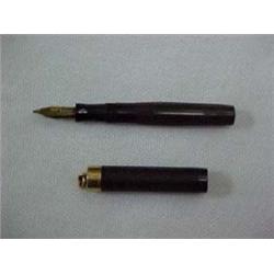 WAHL FOUNTAIN PEN - BROWN PLASTIC CASED FOU