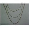 Image 1 : THREE 14K GOLD CHAINS - ONE 26" LONG ROPE C