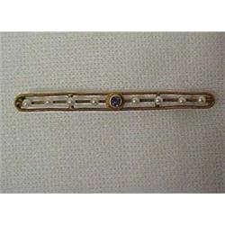 14K GOLD EDWARDIAN BAR PIN