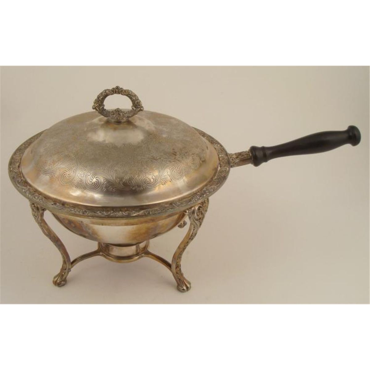 Silver Plated Warming Dish Serving Bowl Vintage