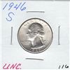 Image 1 : 1946 S BRILLIANT UNC SILVER QUARTER