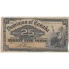 Image 1 : DOMINION OF CANADA 25 CENT FRACTIONAL 1900