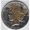 Image 1 : $1 SILVER PEACE DOLLAR WITH GOLD INLAY