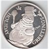 Image 1 : HOLIDAY .999 FINE SILVER 1 OUNCE ROUND