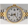 Image 1 : Rolex Mens 18k and SS Datejust. Quickset. Roman Dial.