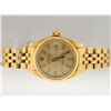 Image 2 : Rolex Ladies 18k Gold Datejust. Hash Dial.