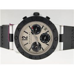 Bvlgari Mens Aluminum Chronograph. Rubber.