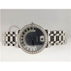 Gerald Genta Ladies Stainless Steel Diamond Watch.