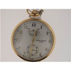 Patek Philippe 18k Gold Pocket Watch. Power Reserve.