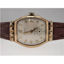 Benrus Vintage Watch on Leather Strap.