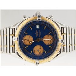 Breitling Mens 18k and SS Chronograph. Bullet Bracelet.