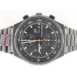 Porsche Design Mens Black Anodized Steel Chronograph.