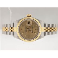Rolex Ladies 18k and SS Datejust. Quickset.