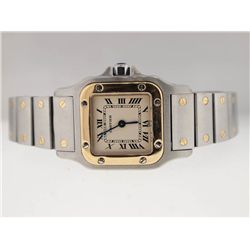 Cartier Ladies 18k and SS Santos.
