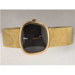 Baum & Mercier Mens 14k Asemetrical Diamond Watch.
