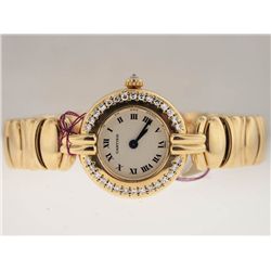 Cartier Ladies 18k Gold Colisee. Diamond. BOX.