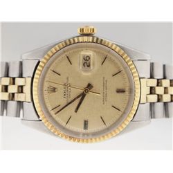 Rolex Mens 14k and SS Datejust. Year 1967.