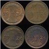 Image 1 : 1924 Germany 2pf VF/XF 4Pcs. (COI-9808)