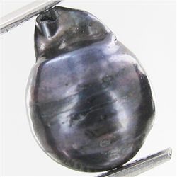 6.82ct Baroque Peacock Black South Sea Saltwater Pearl (GEM-33220)