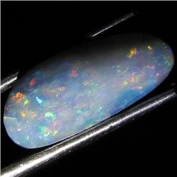 3.5ct Australian Black Opal Doublet Full Fire (GEM-35975)