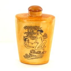 Kamasutra Chinese Bone Snuff Bottle (CLB-943)