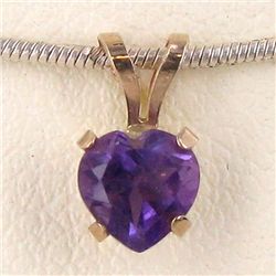 1.06twc Amethyst 10k Gold Pendant (JEW-2941)