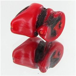 38.25ct Red Coral Freeform (MIN-000634)