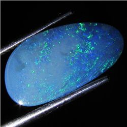 3.14ct Australian Black Opal Doublet Full Fire (GEM-35965)