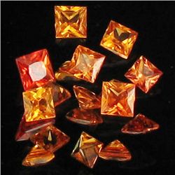 1ct Hot Orange Sapphire Square Parcel (GEM-40567)