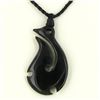 Image 1 : Black Buffalo Horn Fishook Necklace (JEW-3581)