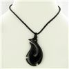 Image 2 : Black Buffalo Horn Fishook Necklace (JEW-3581)