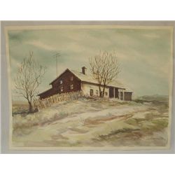 1975 Watercolor by Robert Bowman