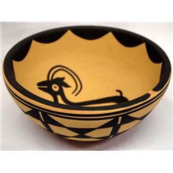 Santo Domingo Deer Bowl by D Aguilar