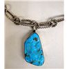 Image 1 : Turquoise Pendant and Rope Chain Necklace