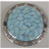 Image 2 : Zuni Sterling Turquoise Pin/Pendant by Haloo