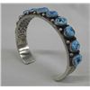Image 1 : Silver Turquoise Bracelet Hallmark ''MB''