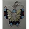 Image 2 : Zuni Silver Multi Stone Pin & Pendant