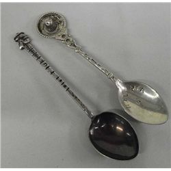 2 Mexican Sterling Silver Spoons