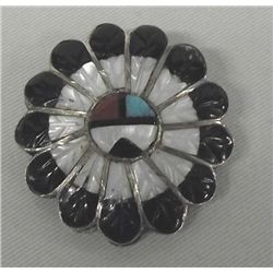 1970s Zuni Sunface Pin