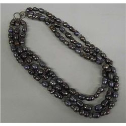 Fresh Water Pearl Necklace Irridescent-3 Strands