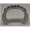 Image 4 : Navajo Silver & Turquoise Bracelet, Large Cuff