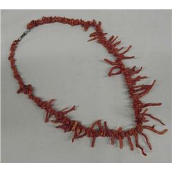 Navajo Branch Coral Necklace