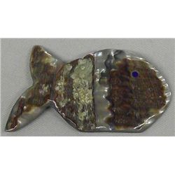 Zuni Abalone Fish Carved Fetish by Cheryl Beyuka