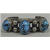 Image 1 : 1950s Navajo Sterling Persian Turquoise Bracelet