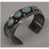 Image 1 : 1950s Navajo Sterling Turquoise Bracelet