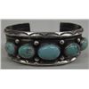 Image 2 : 1950s Navajo Sterling Turquoise Bracelet