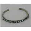 Image 2 : 1940s Zuni Sterling Turquoise Bracelet
