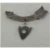 Image 2 : 1920s Navajo Bent Arrow Sterling Pin